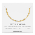 Fuck Trump - Morse Code Bracelet