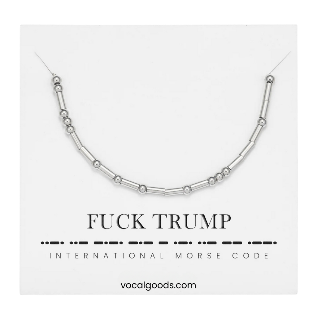 Fuck Trump - Morse Code Bracelet