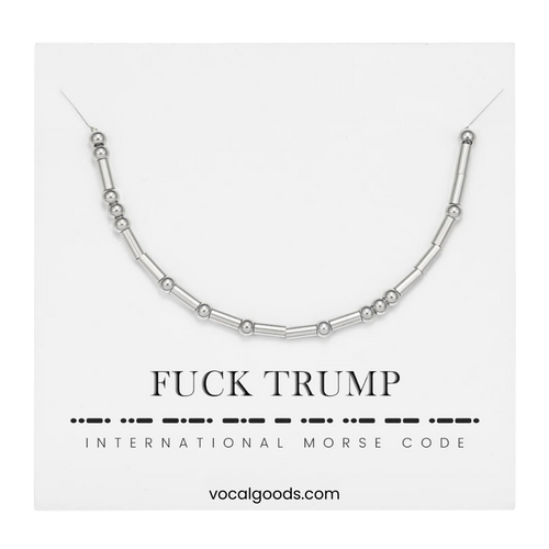 Fuck Trump - Morse Code Bracelet